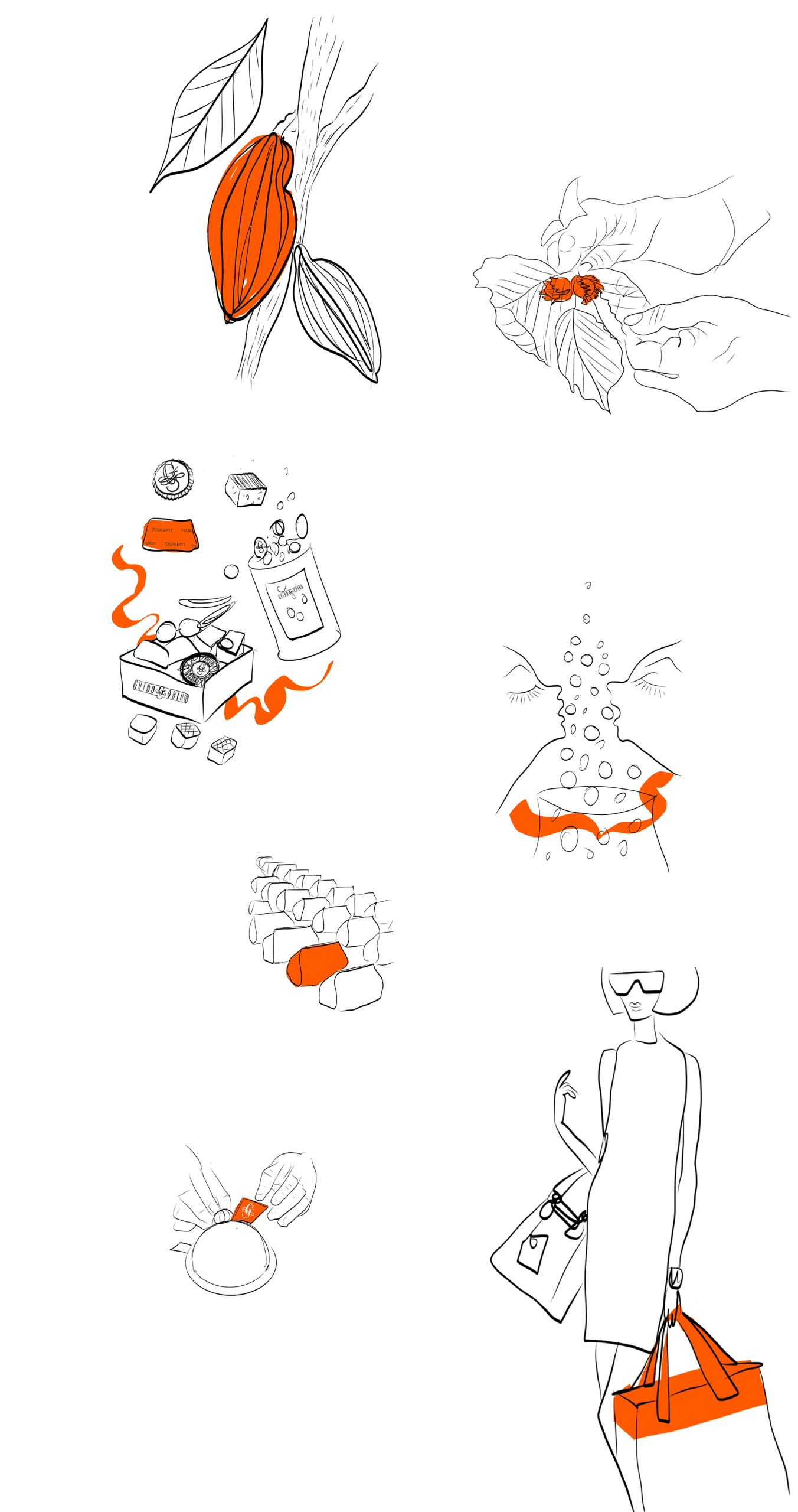 Illustrazioni originali create per il libro celebrativo