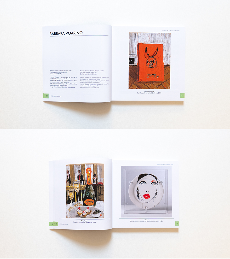 Documentazione editoriale delle opere esposte